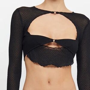 Bec & bridge Veronica knit crop top size medium NWT